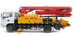 Automation of small truck mounted concrete pump for sale