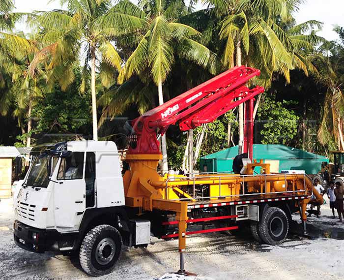 A Highlight of Truck Mounted Concrete Boom Pump