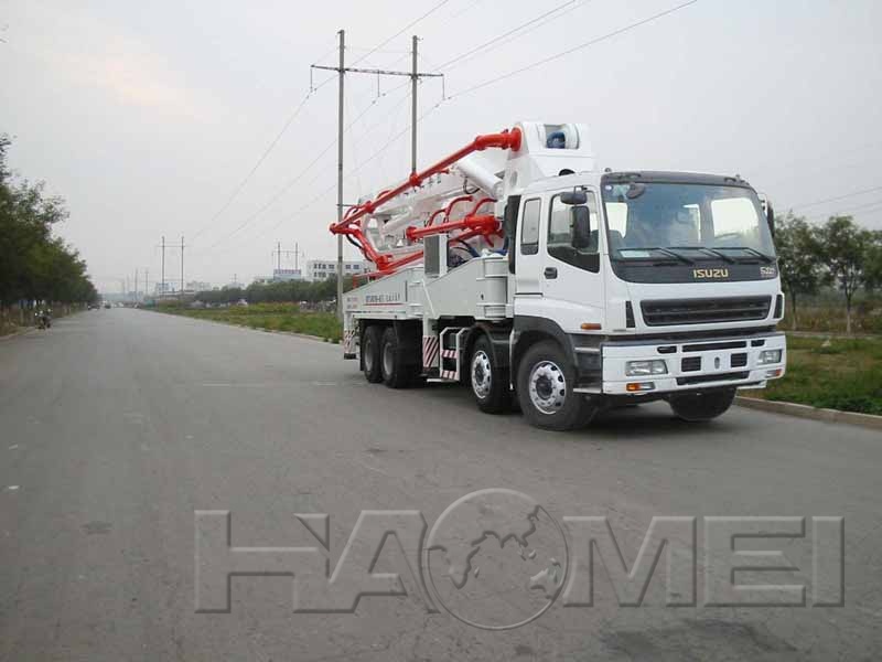 58m concrete boom pump truck