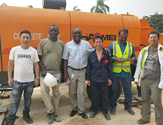 Concrete Line Pump to Nigeria